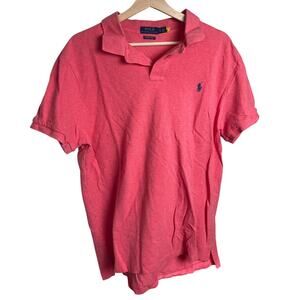 Polo Ralph Lauren XL Custom Slim Fit Pink Short Sleeve